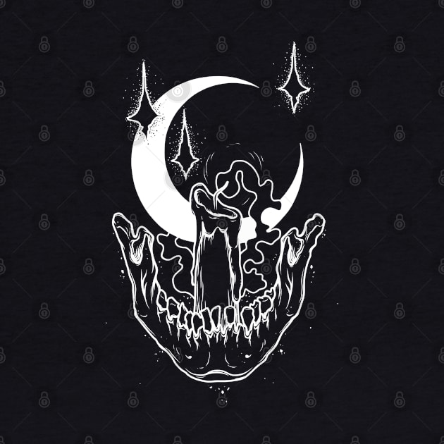 moon skull by DesignMan Metal